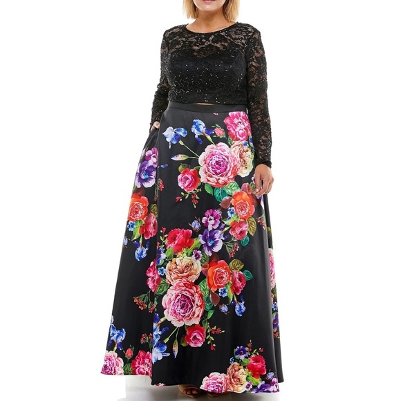 B Darlin Dresses & Skirts - B Darlin Maxi Floral-Print Skirt